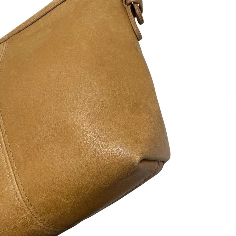 Coach 4107 mini market crossbody bag tan leather